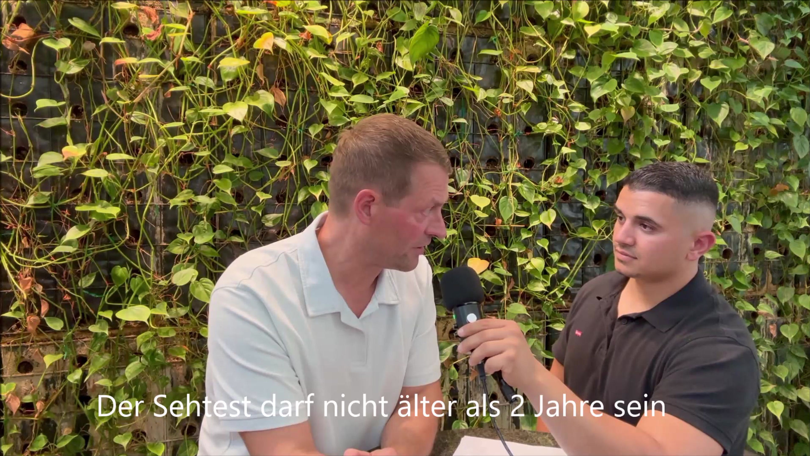 Wie alt darf der Sehtest sein?